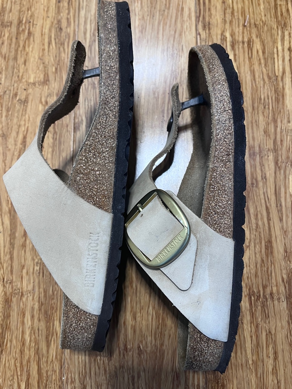 Birkenstock Big Buckle Gizeh in Nubuck - EU 40, USW 10/10.5, reg width. EUC - Picture 2 of 6